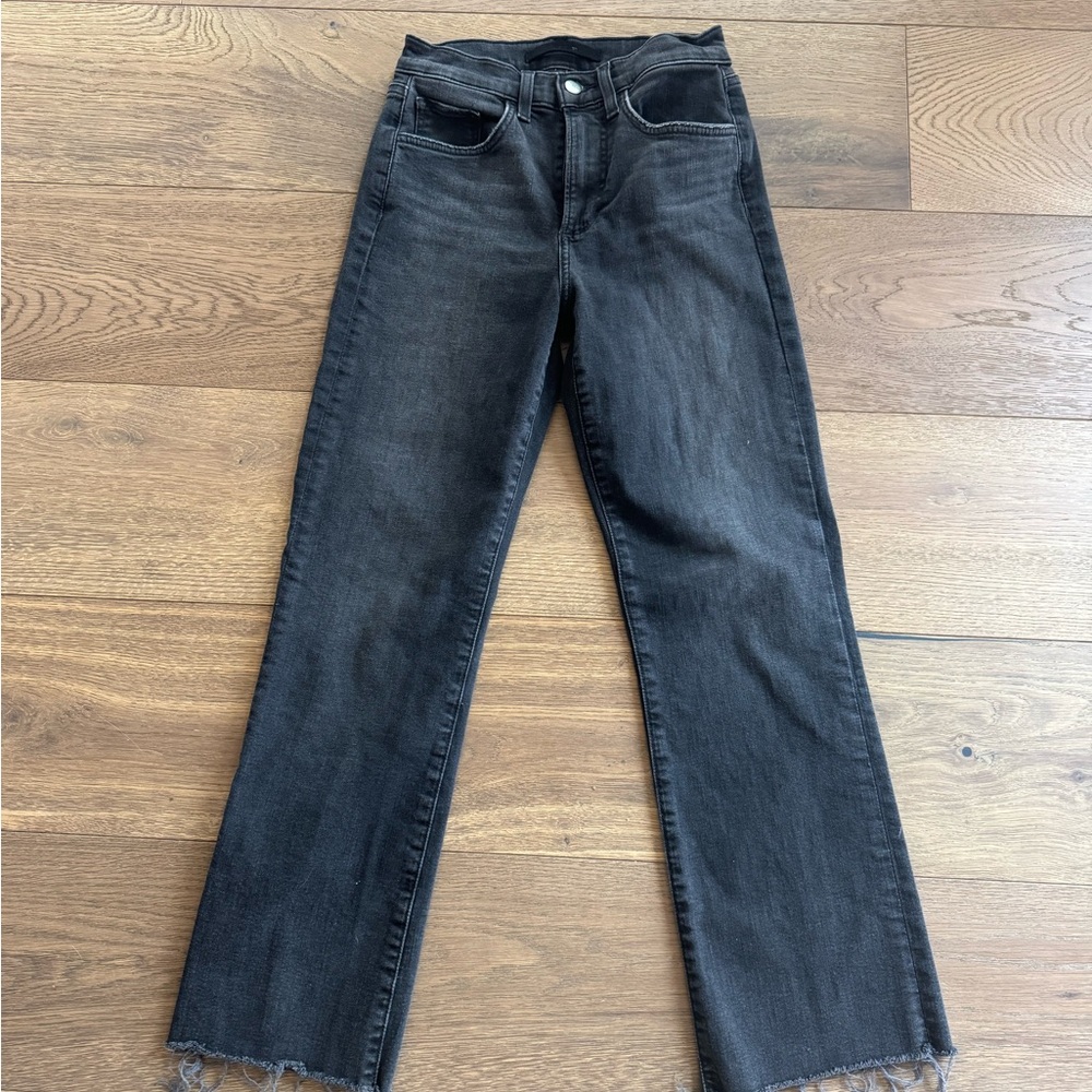 Joe's Jeans Women's Straight Leg in Charcoal Black